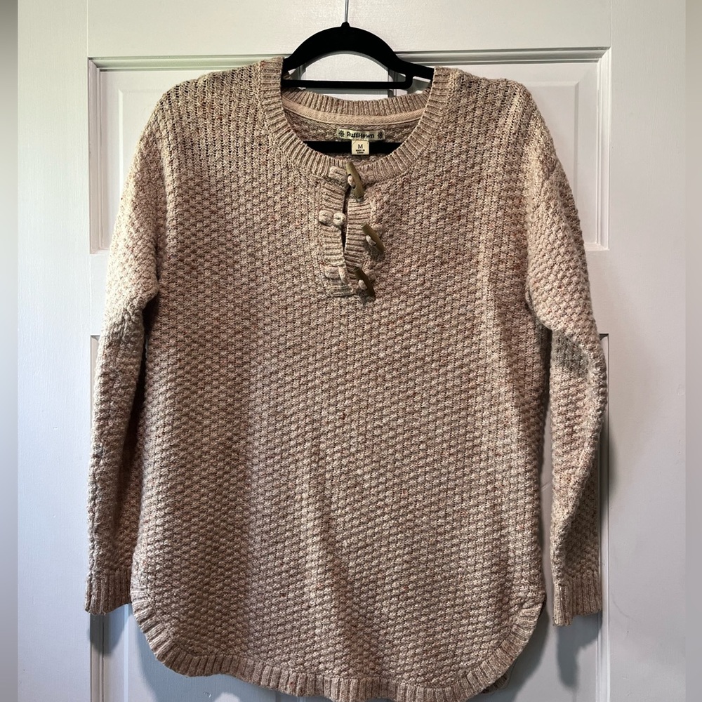 Ruff Hewn Tan Knit Sweater